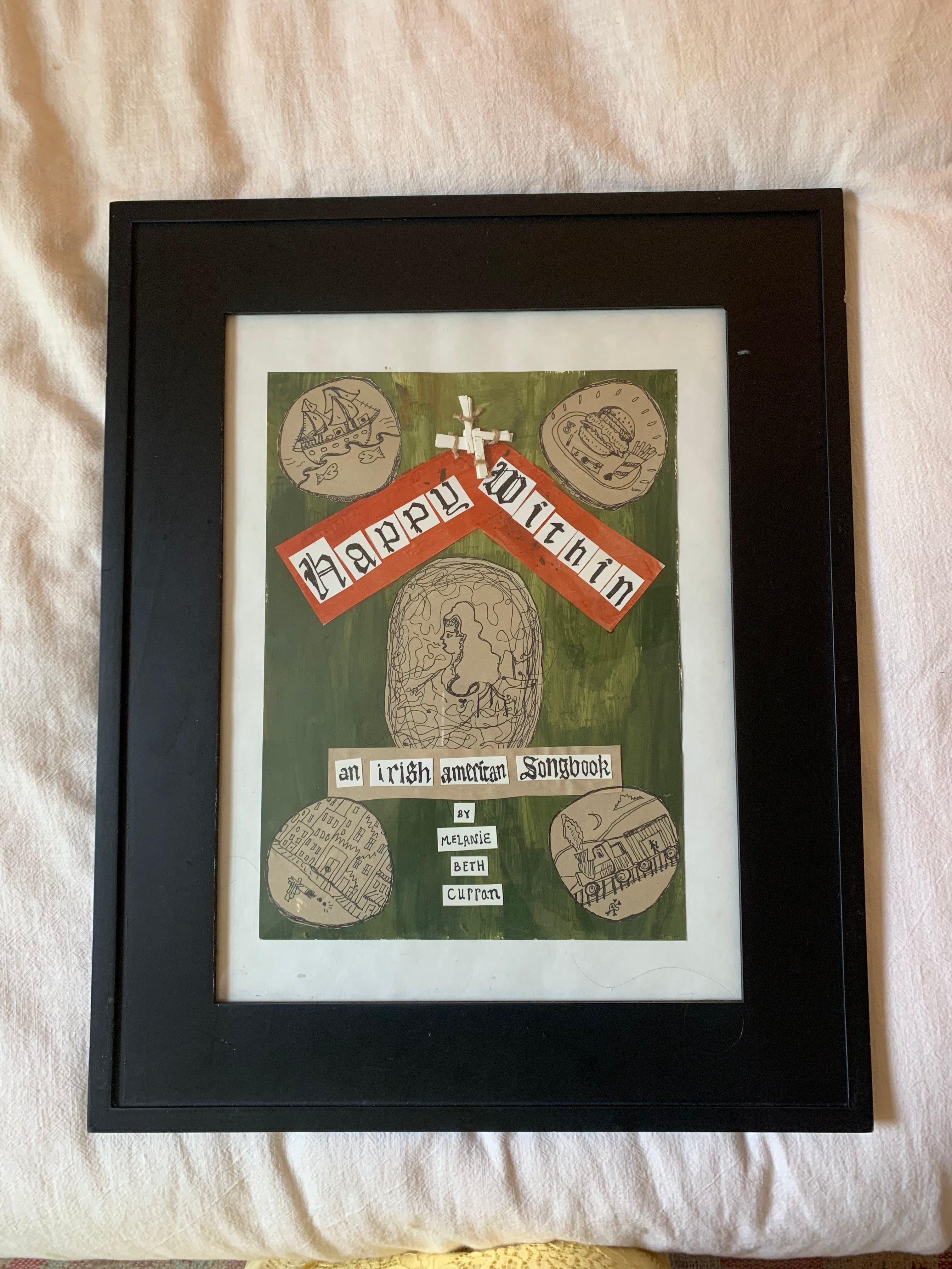Original Art - Framed Cover of Happy Within: An Irish American Songbook